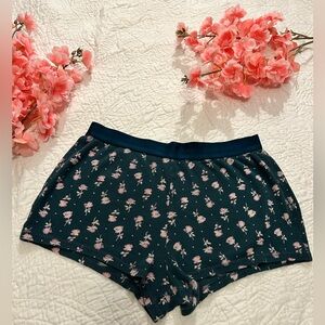 Victoria's Secret Black Floral Panties